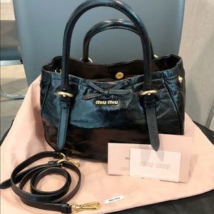 Miu Miu Vitello Shine 2way Hand/Shoulder Bag